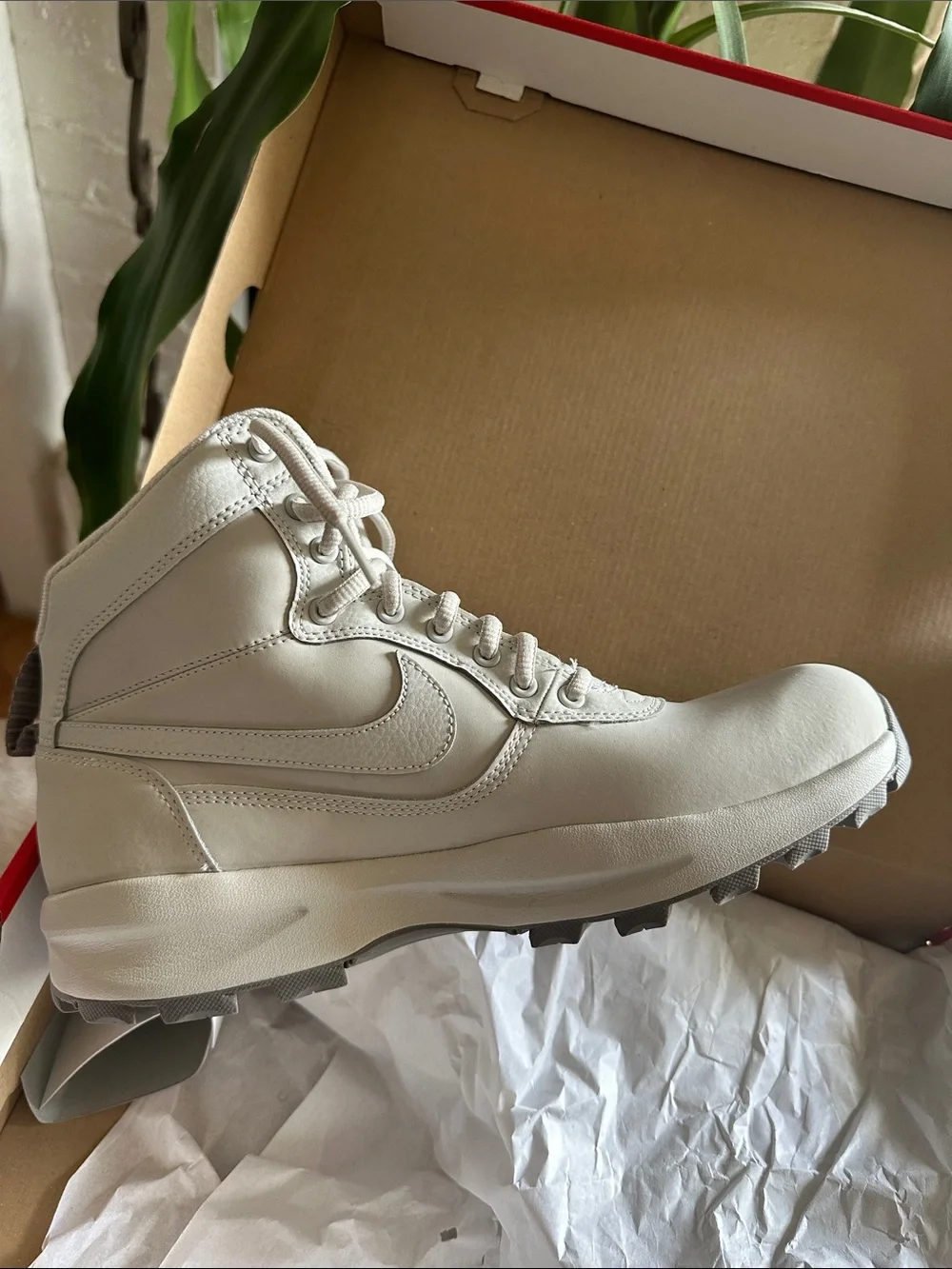 Nike Red and White Shoe Box with Bold Logo